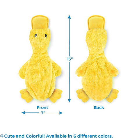 Best Pet Supplies Dog Toys For Small Medium And Large Breeds Cute No-Stuffed And Stuffed Duck With Soft Squeaky Fun For Indoor Puppies And Premium Puppies Plush No Mess Chewing And Playing