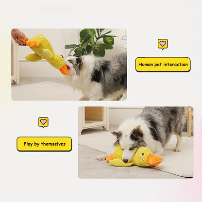 Best Pet Supplies Dog Toys For Small Medium And Large Breeds Cute No-Stuffed And Stuffed Duck With Soft Squeaky Fun For Indoor Puppies And Premium Puppies Plush No Mess Chewing And Playing